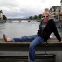 Sitting on a Bridge in Switzerland