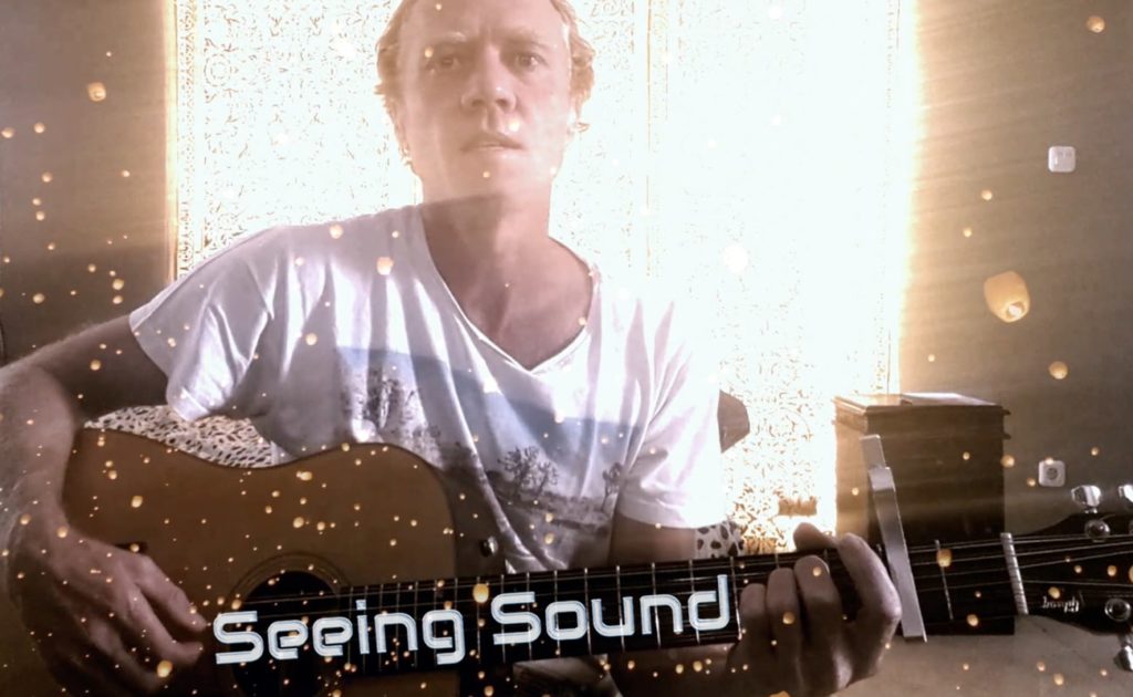 Seeing Sound 12 String Acoustic Songwriting Album Cover by Ylia Callan Guitar