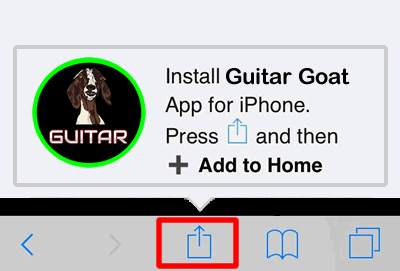 How to Install Ylia Callan Guitar Goat Web Apps on iPhone or iPad